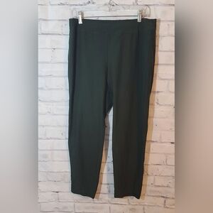 Eileen Fisher Olive Pull On Pants Large